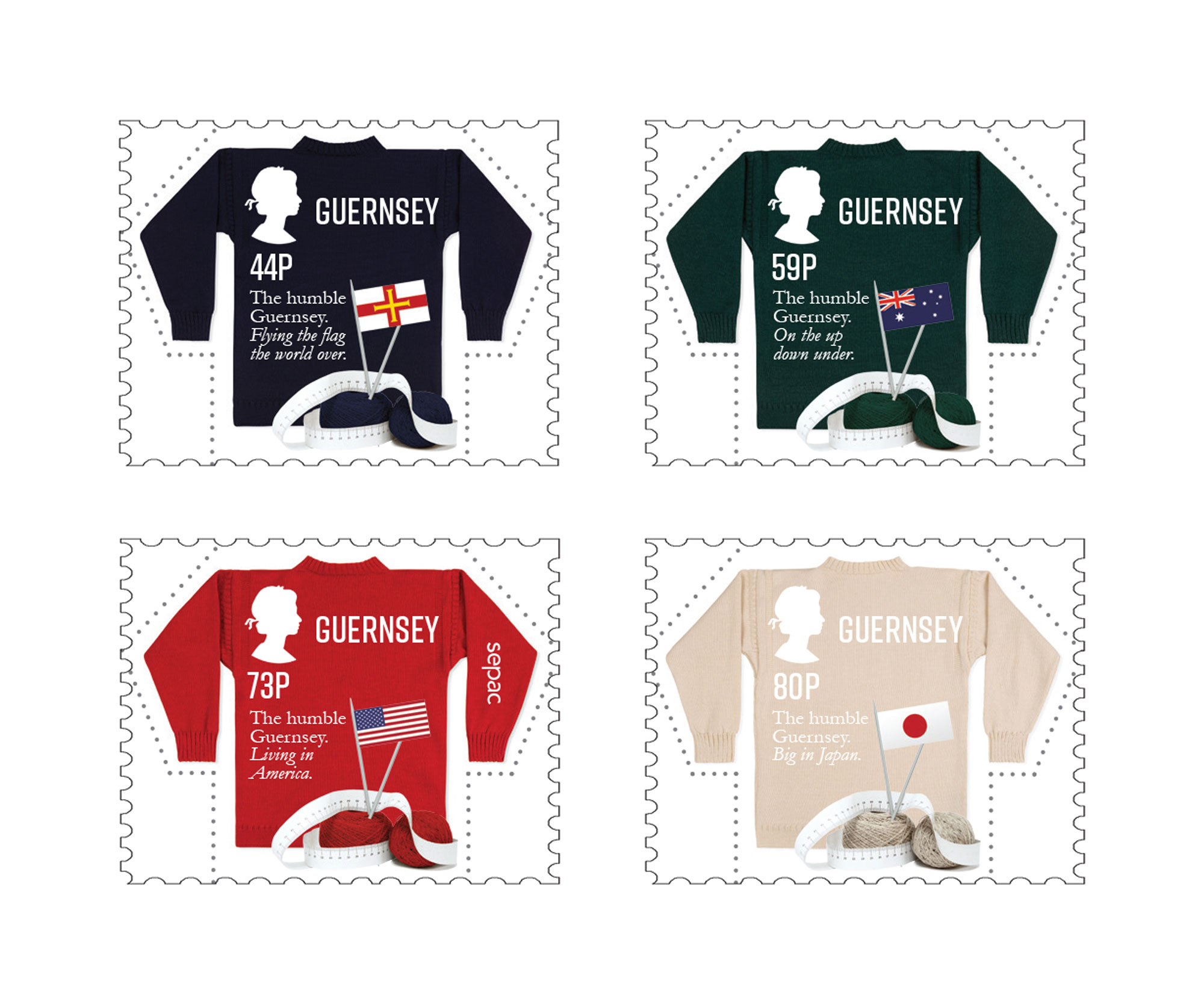Set of 4 Stamps